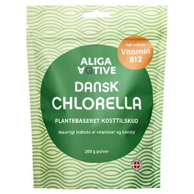 Dansk Chlorella pulver 200 g