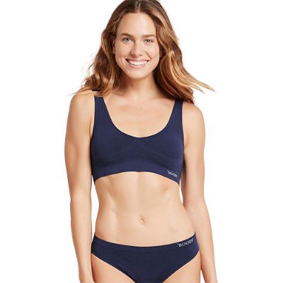 Padded Shaper Crop Bra navy str. M 1 stk