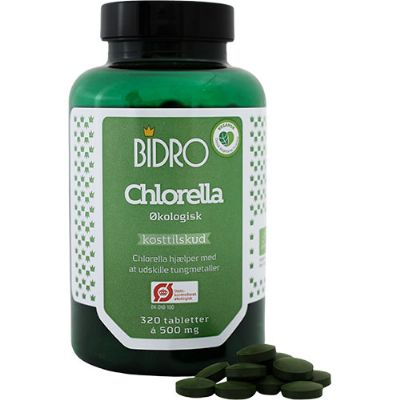 Bidro Chlorella økologisk 320 tab