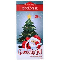 Glædelig Jul mix chokolade æske økologisk 90 g