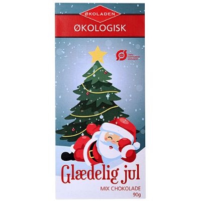 Glædelig Jul mix chokolade æske økologisk 90 g