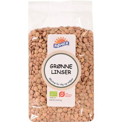 Grønne linser økologisk 500 g