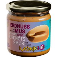 Jordnøddesmør crunch økologisk Monki 330 g