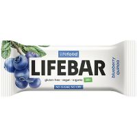 LifeBar Blåbær Quinoa RAW økologisk 40 g