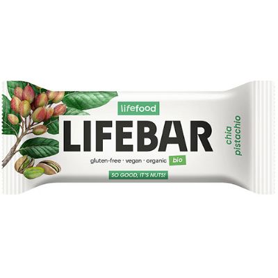 LifeBar Chia Pistacie RAW økologisk 40 g