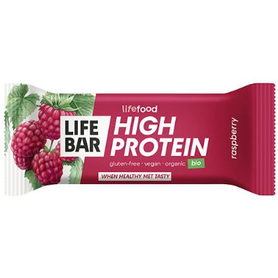 LifeBar Proteinbar Hindbær økologisk 40 g