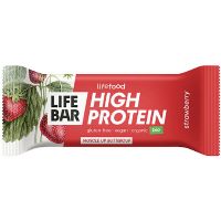 LifeBar Proteinbar m. jordbær økologisk 40 g