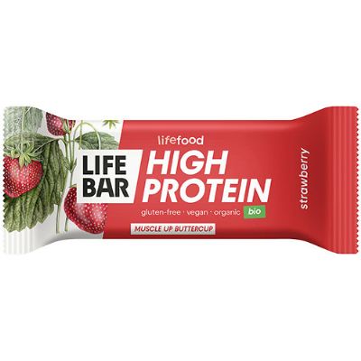 LifeBar Proteinbar m. jordbær økologisk 40 g