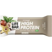 LifeBar Proteinbar m. nødder og vanilje økologisk 40 g