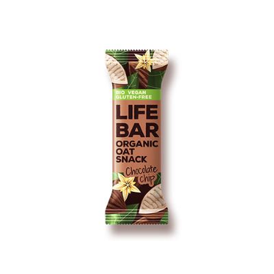 Lifebar Havre Snack Cashew/Chocolate Chip økologisk 40 g