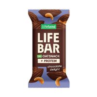 Lifebar Havre Snack Protein Chocolate Delight økologisk 40 g