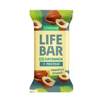 Lifebar Havre Snack Protein Hazelnut Crunch økologisk 40 g