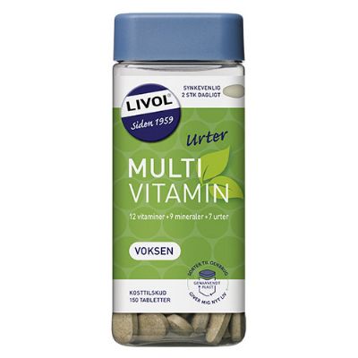 Livol Multivitamin m.urter 150 tab