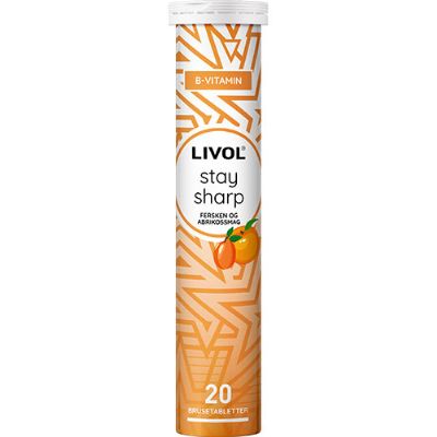 Livol Stay sharp, fersken og abrikossmag 20 tab