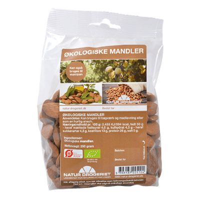 Mandler søde spanske økologisk 250 g