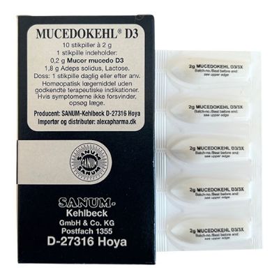 Mucedokehl stikpiller D3 1 pk