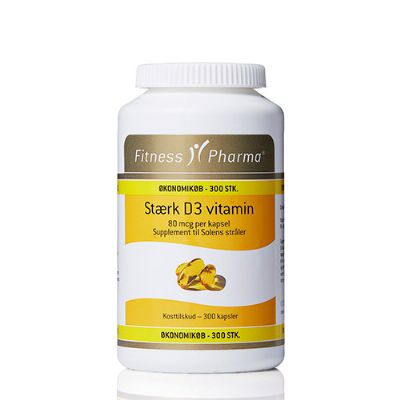 Stærk D3 vitamin 300 kap