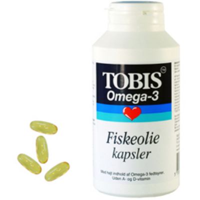 Tobis fiskeolie omega 3 120 kap