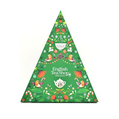 Triangular tejulekalender grøn økologisk 25 br